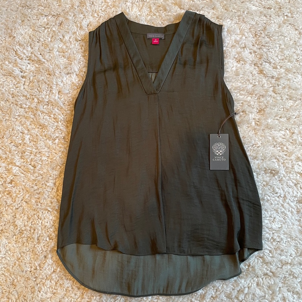 Vince Camuto Merra Pleated Shoulder Blouse